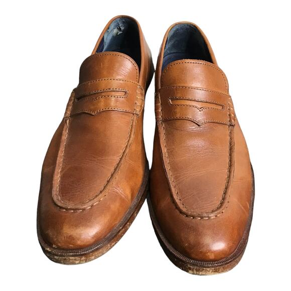 Cole Haan Wyeth Mens Size 9M Dress Shoes Brown Leather Comfort Classic Loafers main image 9